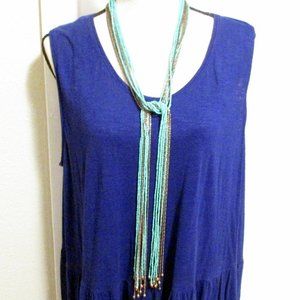 Vintage Jewelry - Turquoise Bead Necklace Extra Long 54" Vintage Jewelry - Turquoise Bead Necklace Extra Long 54"